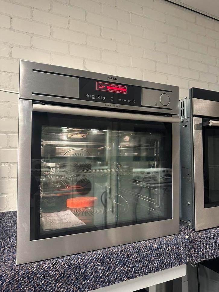 AEG COMBI STOOMOVEN INBOUW 73L ProCombi Steam‑technologie, Witgoed en Apparatuur, Ovens, Refurbished, Inbouw, Oven met grill, 60 cm of meer