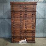 Industriële atelierkast – modulaire ladekast met 36 lades, Gebruikt, 100 tot 150 cm, 5 laden of meer, Ophalen of Verzenden