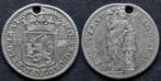 Utrecht ¼ gulden 1758 met gat, Postzegels en Munten, Munten | Nederland, Verzenden, Vóór koninkrijk, 25 cent, Zilver