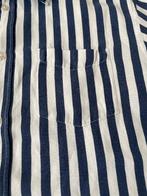 ** Vintage gestreept overhemd, maat XL **, Verzenden, Zo goed als nieuw, Blauw, Halswijdte 43/44 (XL)