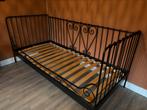 Zwart metalen spijlen bed (bank) IKEA!, 90 cm, Trendy, Eenpersoons, Metaal