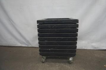 Rijdende bloembak, plantenbak Hillhout 49x49x60 beschikbaar voor biedingen