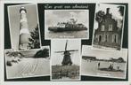 Ameland molen Nes veerboot vuurtoren 1957, Ophalen of Verzenden, 1940 tot 1960, Gelopen, Friesland