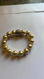 Parelarmband met magneetbolslot 21 cm lang, Ophalen of Verzenden, Overige materialen, Armband, Met edelsteen