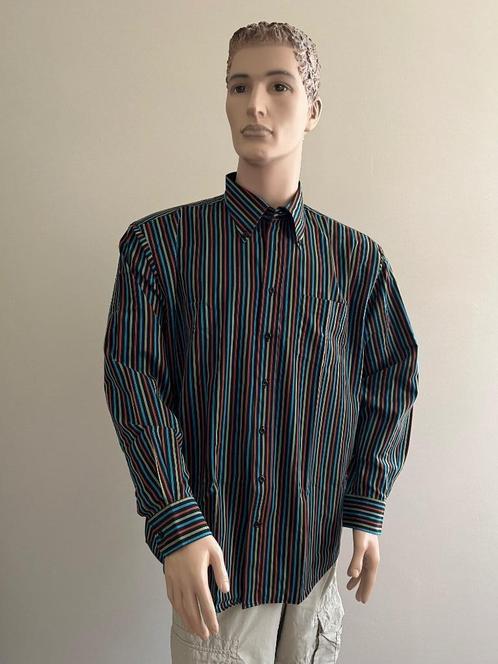 Jean Morel gestreept overhemd lange mouw grote Maat XXL, Kleding | Heren, Overhemden, Zo goed als nieuw, Overige halswijdtes, Overige kleuren
