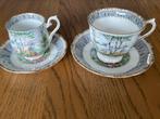 Royal Albert set van heren en dames kop en schotel, Ophalen, Zo goed als nieuw, Porselein, Kop en/of schotel