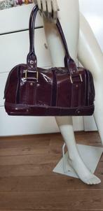 Liz Claiborne lakleer fluweel handtas etro model bordeaux, Nieuw, Handtas, Verzenden, Rood