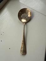 Antieke Verzilverde Nat Fruit Lepel - 21cm, Ophalen of Verzenden