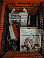 Nintendo Wii Complete Set + Mario Kart, Ophalen of Verzenden, Gebruikt, Met 2 controllers, Met games
