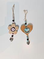 Houten Hangers - Bloem & Hart - Set van 2, Ophalen, Nieuw