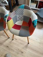 4 Patchwork Eetkamerstoelen, Antiek en Kunst, Ophalen of Verzenden