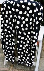 Broek maatje meer black white stippen paint plussize 56/58, Ophalen of Verzenden, Gedragen, Zwart, Broek of Spijkerbroek