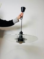 Vintage Space Age 1970s plexiglas discus hanglamp, Ophalen of Verzenden, Zo goed als nieuw, Minder dan 50 cm