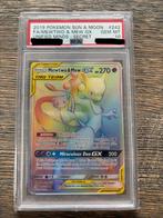 Pokemon Mewto & Mew GX Rainbow #242 PSA 10 10, Hobby en Vrije tijd, Verzamelkaartspellen | Pokémon, Ophalen of Verzenden, Nieuw