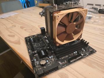 MSI B150M Mortar + Intel Core i7 6700K incl Noctua koeler beschikbaar voor biedingen