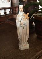 Prachtig beeldje heilige Theresia in biscuit, Ophalen of Verzenden