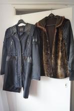 Creenstone warme winterjas 3 in 1 parka jas teddy vest mt 40, Maat 38/40 (M), Zwart, Creenstone, Ophalen of Verzenden