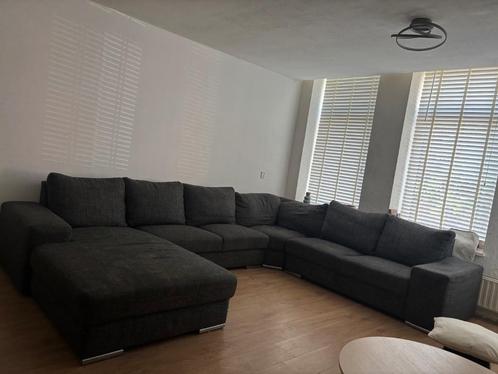 Bank u bank, Huis en Inrichting, Banken | Bankstellen, Gebruikt, Hoekbank, Overige maten, 300 cm of meer, 75 tot 100 cm, Stof