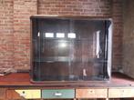 Vitrinekast met ronde glazen hoeken Vintage, Ophalen, 100 tot 150 cm, Glas, 100 tot 150 cm