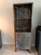 Oude apothekerskast / dokterskast / kast metaal industrieel, Antiek en Kunst, Antiek | Meubels | Kasten, Ophalen