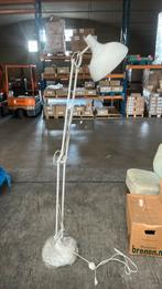 Witte lamp voet industriëel schatnierend, Ophalen, Gebruikt