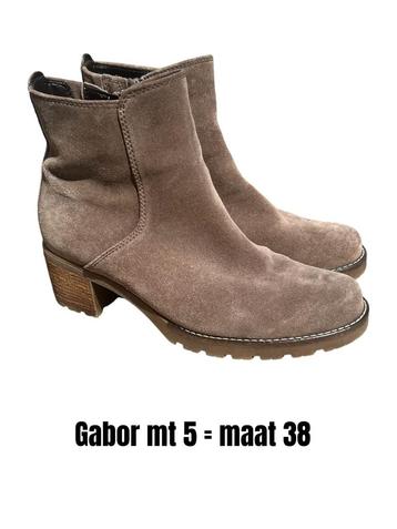 Gabor laarsjes taupe suede mt 38 beschikbaar voor biedingen