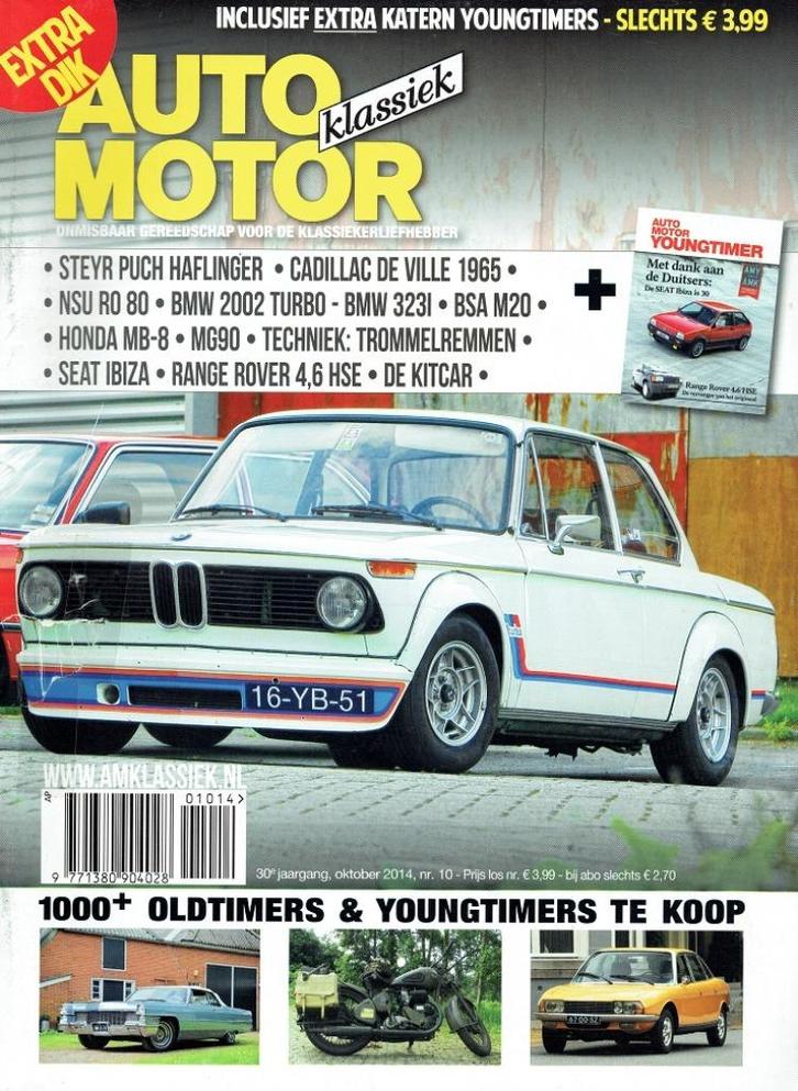 Auto Motor Klassiek 2014 nr. 10 (o.a. Cadillac De Ville), Boeken, Auto's | Folders en Tijdschriften, Gelezen, Algemeen, Verzenden
