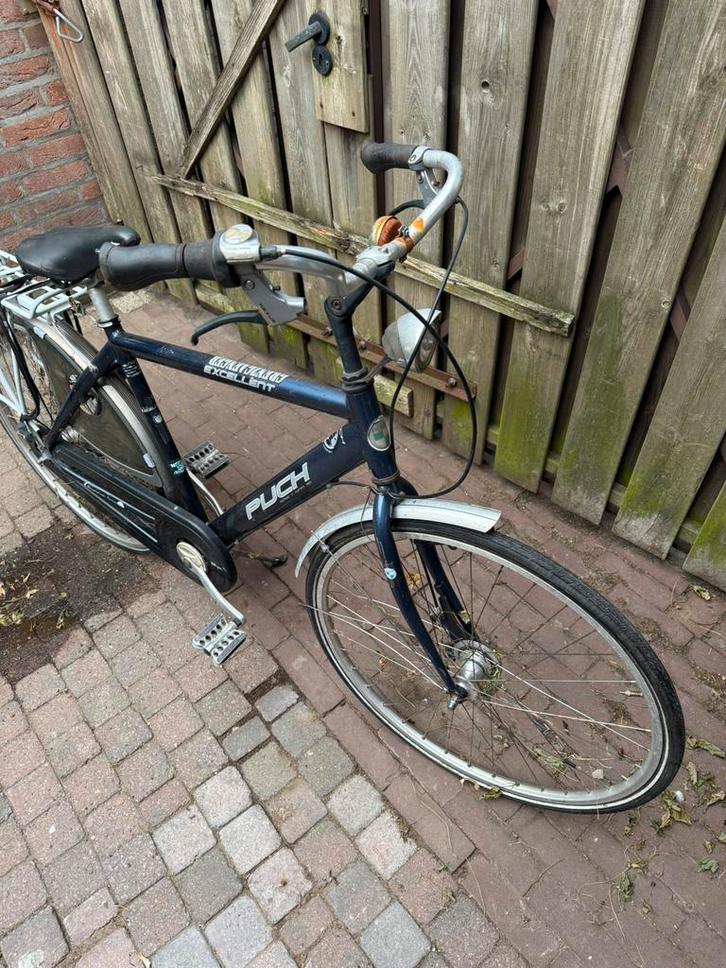 Oude heren schoolfiets / opknapper, Fietsen en Brommers, Fietsen | Heren | Herenfietsen, Gebruikt, Overige merken, Versnellingen