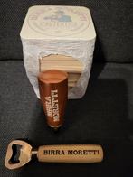 Mooie Taphendel en viltjes flessenopener van Birra moretti, Ophalen of Verzenden, Zo goed als nieuw