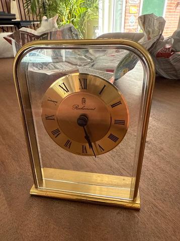 Vintage Rochemont tafelklok – messing & plexiglas beschikbaar voor biedingen