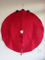 Rood kerstboomkleed, kerstboomrok doorgestikt, Ophalen of Verzenden, Gebruikt