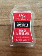 WoodWick Radish & Rhubarb Wax Melt nieuw, Overige materialen, Nieuw, Ophalen of Verzenden, Kaars