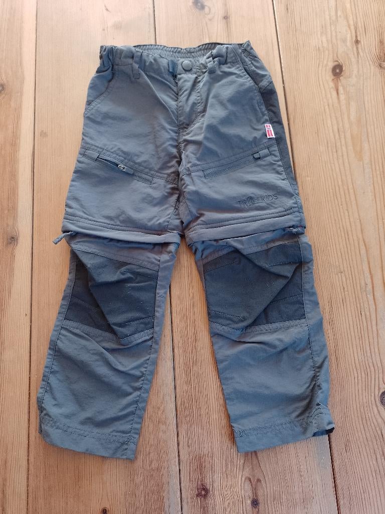 Trollkids outdoorbroek/wandelbroek grijs maat 104, Kinderen en Baby's, Broek, Gebruikt, Jongen of Meisje, Trollkids