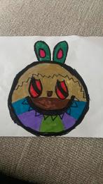 Labubu tekening van een 4/jarige, Antiek en Kunst, Ophalen