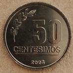 Uruguay, 50 centesimos 2002, Ophalen of Verzenden, Zuid-Amerika, Losse munt