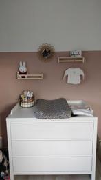 Europ baby atlantic Commode met vergrootblad - Wit, Ophalen, 50 tot 70 cm, Opstaande rand, 100 cm of meer