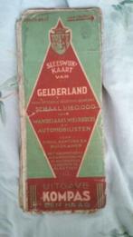 landkaart gelderland vermoedelijk eind 40 begin 50er jaren, Boeken, Atlassen en Landkaarten, Nederland, Gelezen, Ophalen of Verzenden