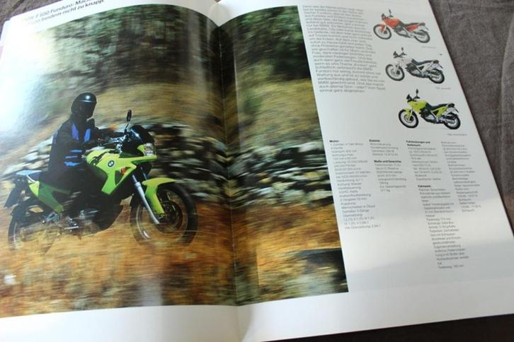 BMW Motorräder 1995 verkoop folder F650 R850 R1100 K75 K100, Motoren, Handleidingen en Instructieboekjes, BMW, Ophalen of Verzenden