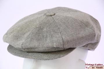 Zomer paperboy pet Borsalino Doria grijs katoen 56 nieuw beschikbaar voor biedingen