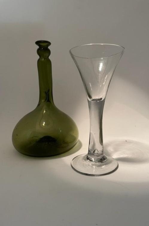 Kelkglas Wijnglas Engeland 1750 loodglas geen bodemvondst, Antiek en Kunst, Antiek | Glas en Kristal, Ophalen of Verzenden