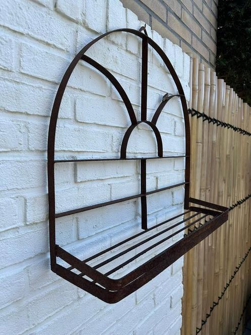 Rustiek IJzeren Wandrek, Huis en Inrichting, Woonaccessoires | Wandplanken en Boekenplanken, Gebruikt, Ophalen of Verzenden