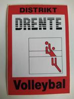 Oude sticker.  DISTRICT DRENTE.  Volleybal., Verzamelen, Stickers, Ophalen of Verzenden, Zo goed als nieuw