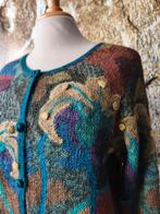 💖Prachtig 100% Baby Alpaca Intarsia vest M, Kleding | Dames, Truien en Vesten, Ophalen of Verzenden, Nieuw, Blauw