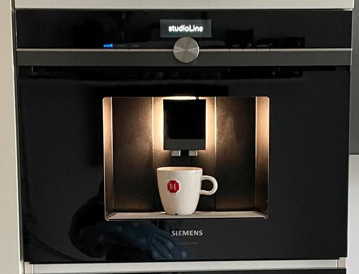 SIEMENS StudioLine inbouw Koffiemachine CT836LEB6(met WiFi), Witgoed en Apparatuur, Koffiezetapparaten, Zo goed als nieuw, Gemalen koffie