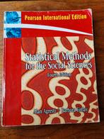 Statistical methods for the social sciences, Agresti&Finlay, Boeken, Studieboeken en Cursussen, Gelezen, Ophalen of Verzenden