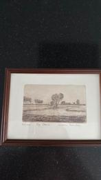 Ingelijste prent ziekenhuis meppel, Antiek en Kunst, Ophalen of Verzenden