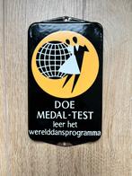 Emaille recalmebord deurpostje Medal, Ophalen of Verzenden, Zo goed als nieuw, Reclamebord