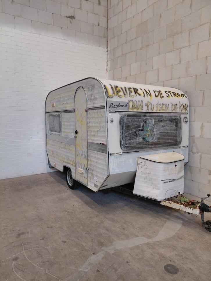Leuke lichtgewicht Bergland 310 voor festivals, etc.., Caravans en Kamperen, Caravans, Bedrijf, tot en met 4, 500 - 750 kg, Standaardzit