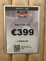 BOXSPRING BED 90/200 MET MATRAS PRIJS 249 EURO GEEN OPBERG, Ophalen of Verzenden, Nieuw