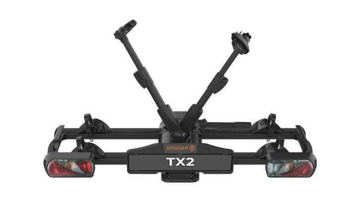 Spinder fietsdrager TX2 met led €549,50 en ledverlichting, Auto diversen, Fietsendragers, Nieuw, Trekhaakdrager, 3 fietsen of meer